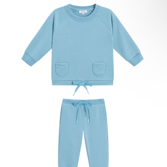 Cozy Blue Sweat Set For Baby Size 12 Months - Picture 1 of 3